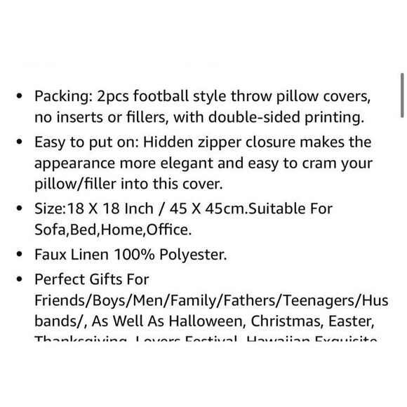 Dallas Cowboys Football Throw Pillow Cases w/ Zipper Canvas Material Blue Grey - Picture 5 of 5